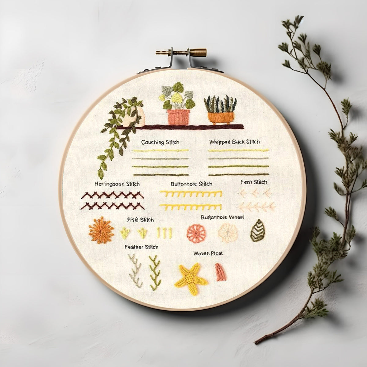 Crafsly borduurpakket als creatief cadeau ingepakt en klaar om te geven