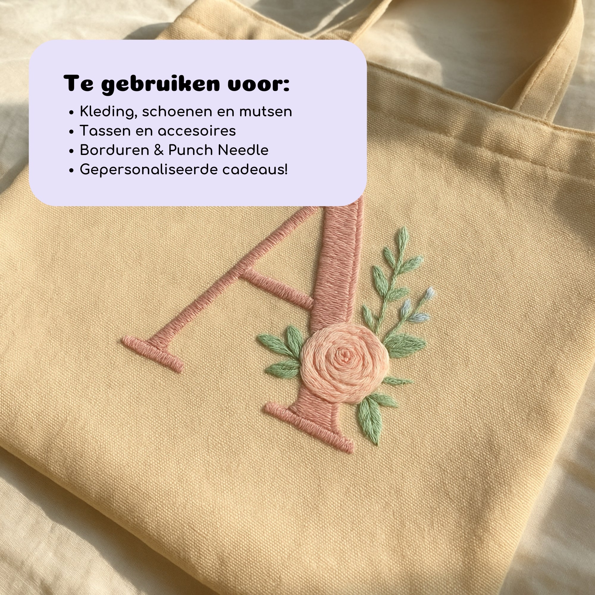 Oplosbare borduurpatronen Alfabet