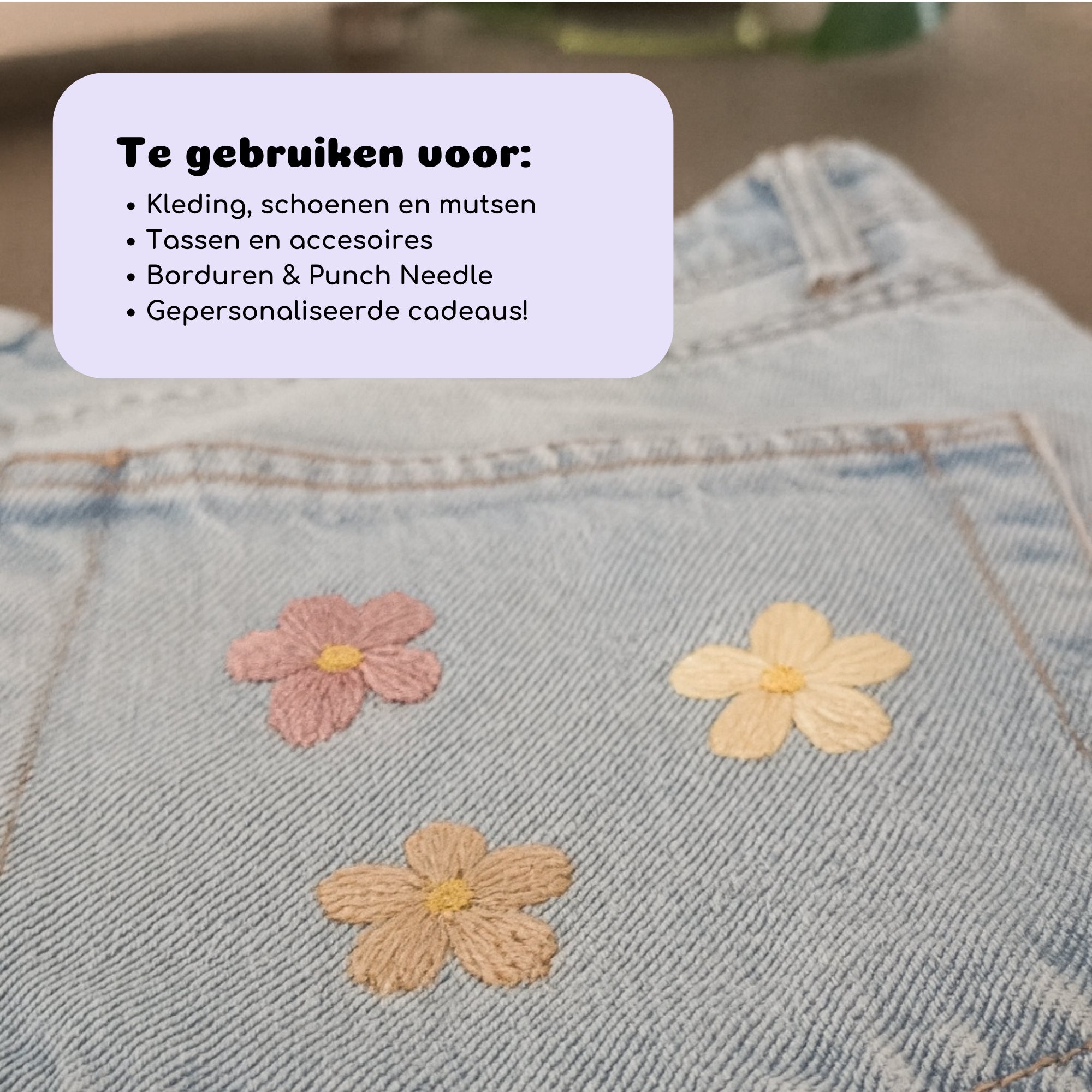 Oplosbare borduurpatronen bloemen