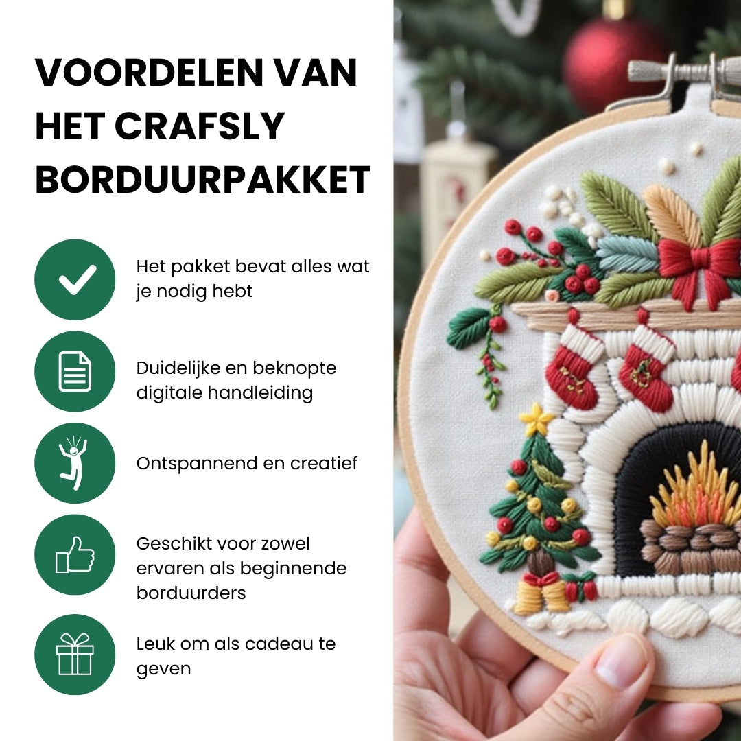 Borduurpakket kerst