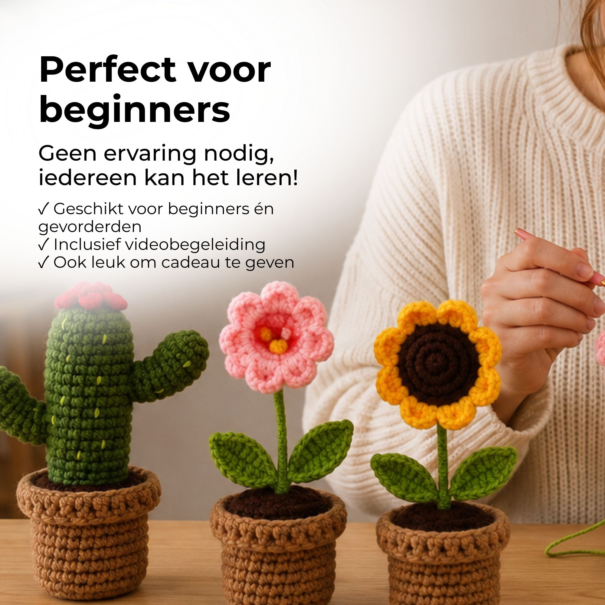 Haakpakket Bloempotjes