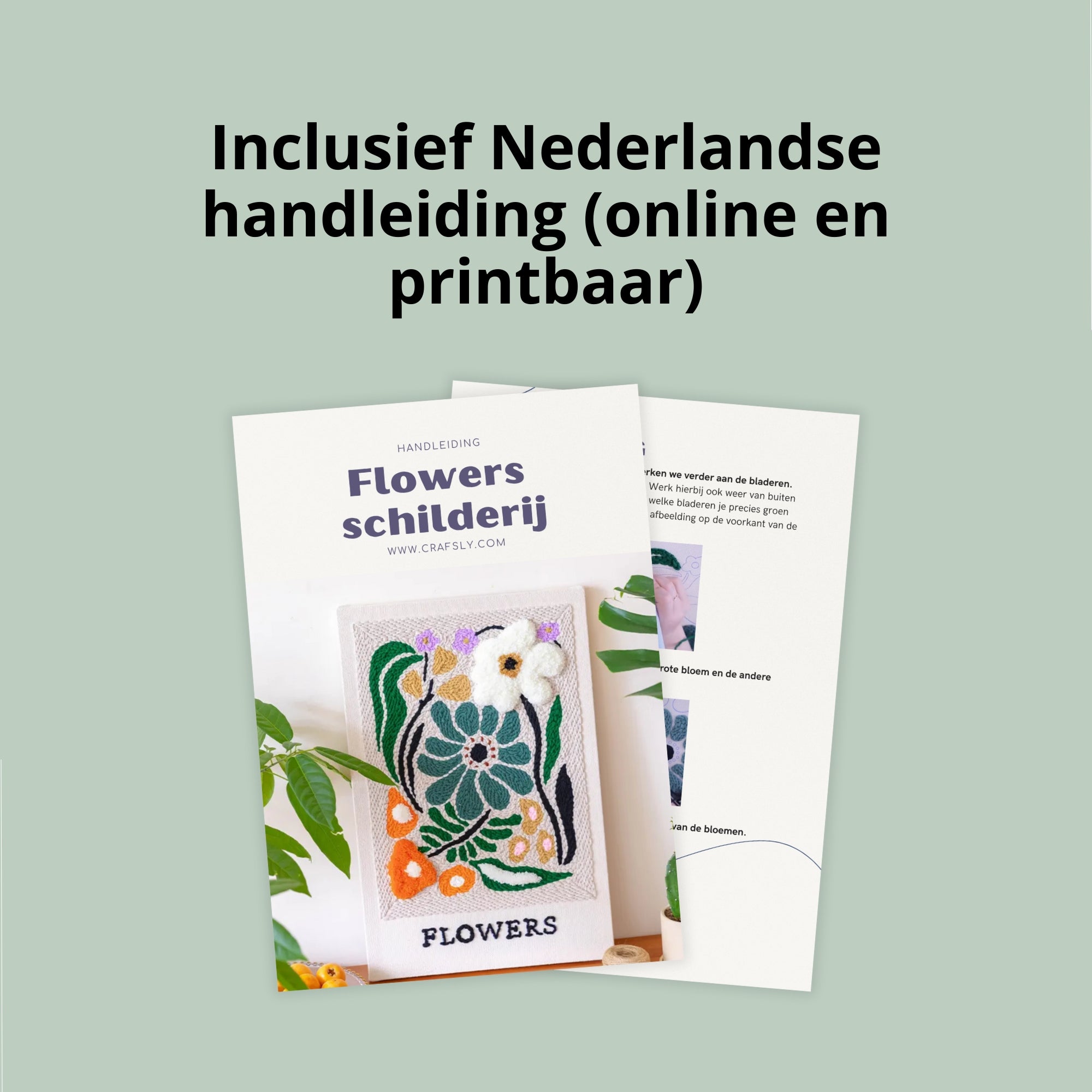 Punch needle schilderij