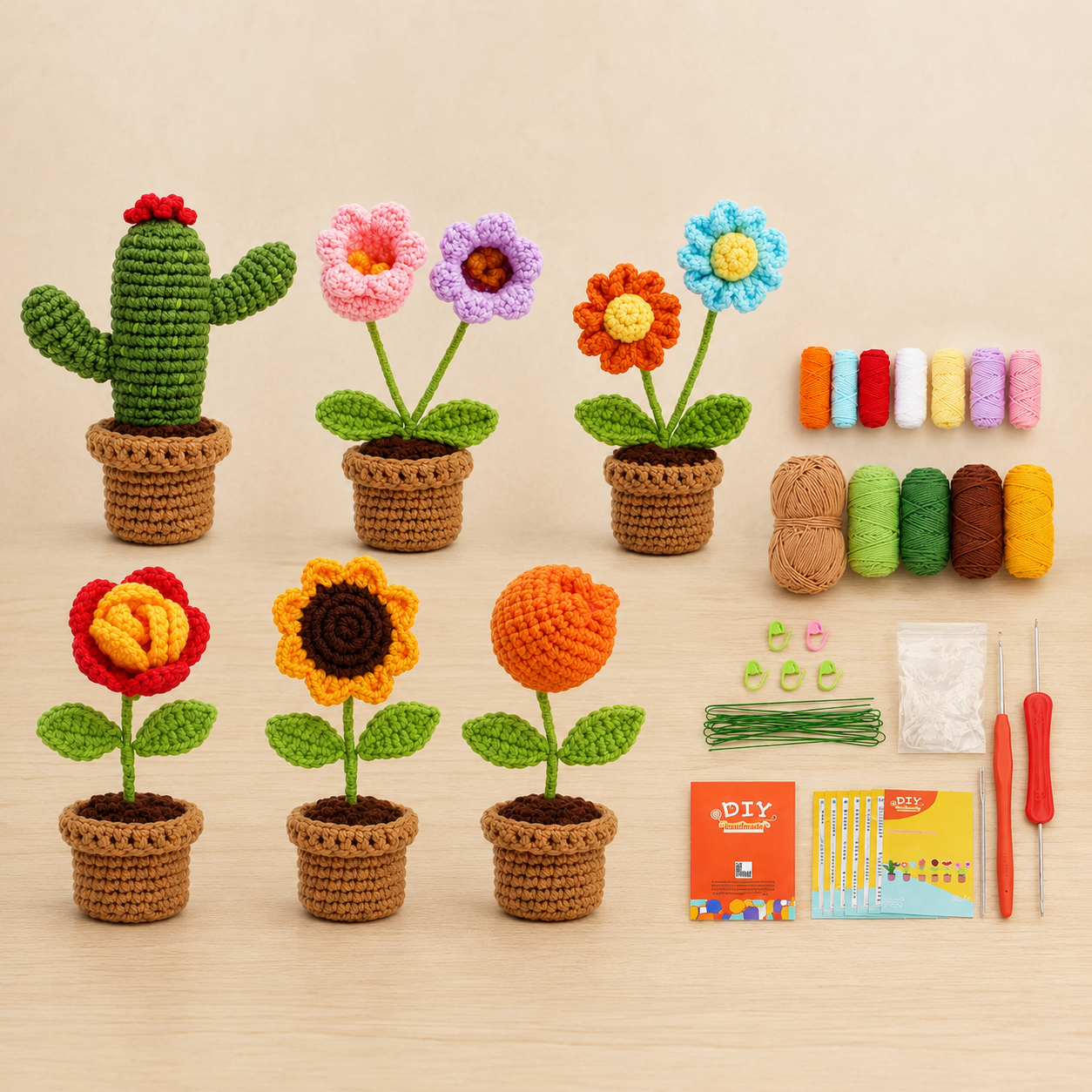 Haakpakket Bloempotjes