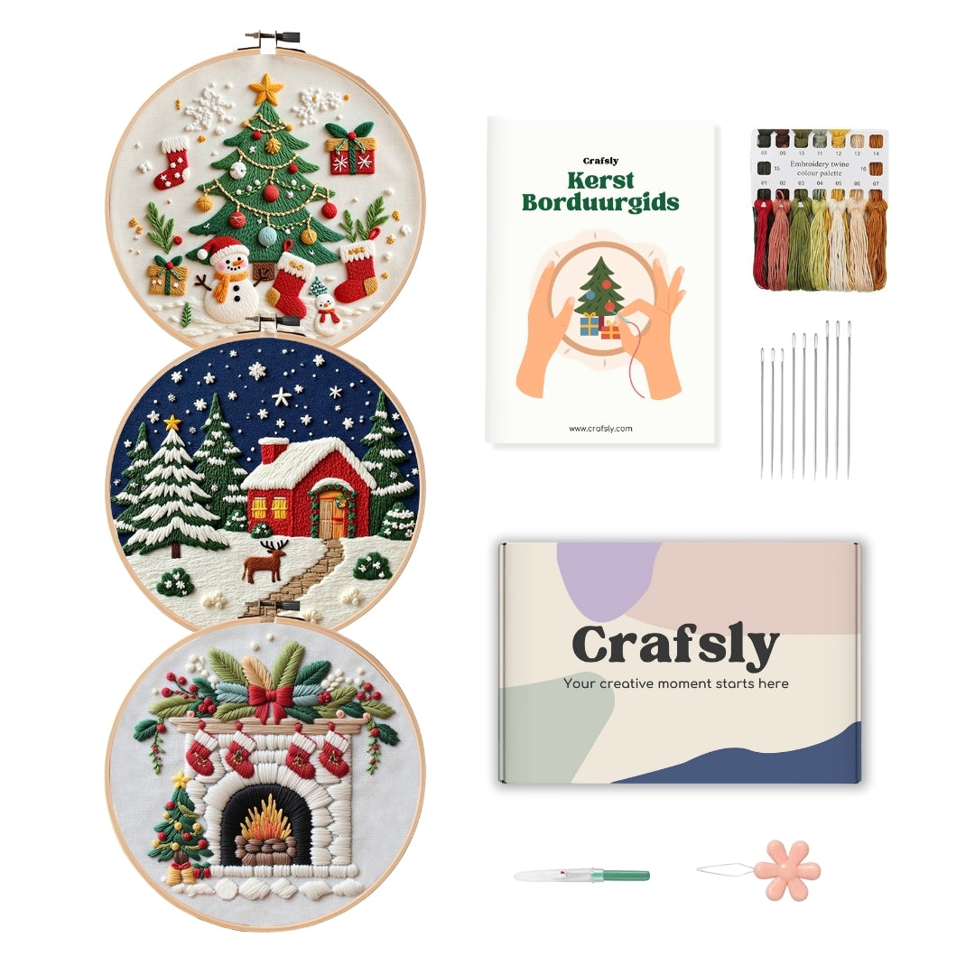 Borduurpakket kerst