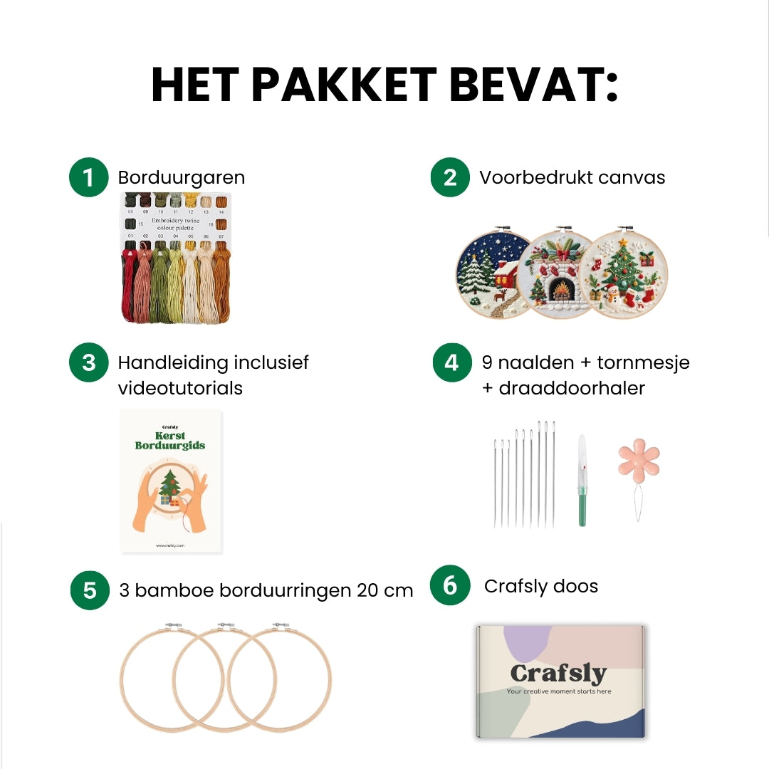 Borduurpakket kerst
