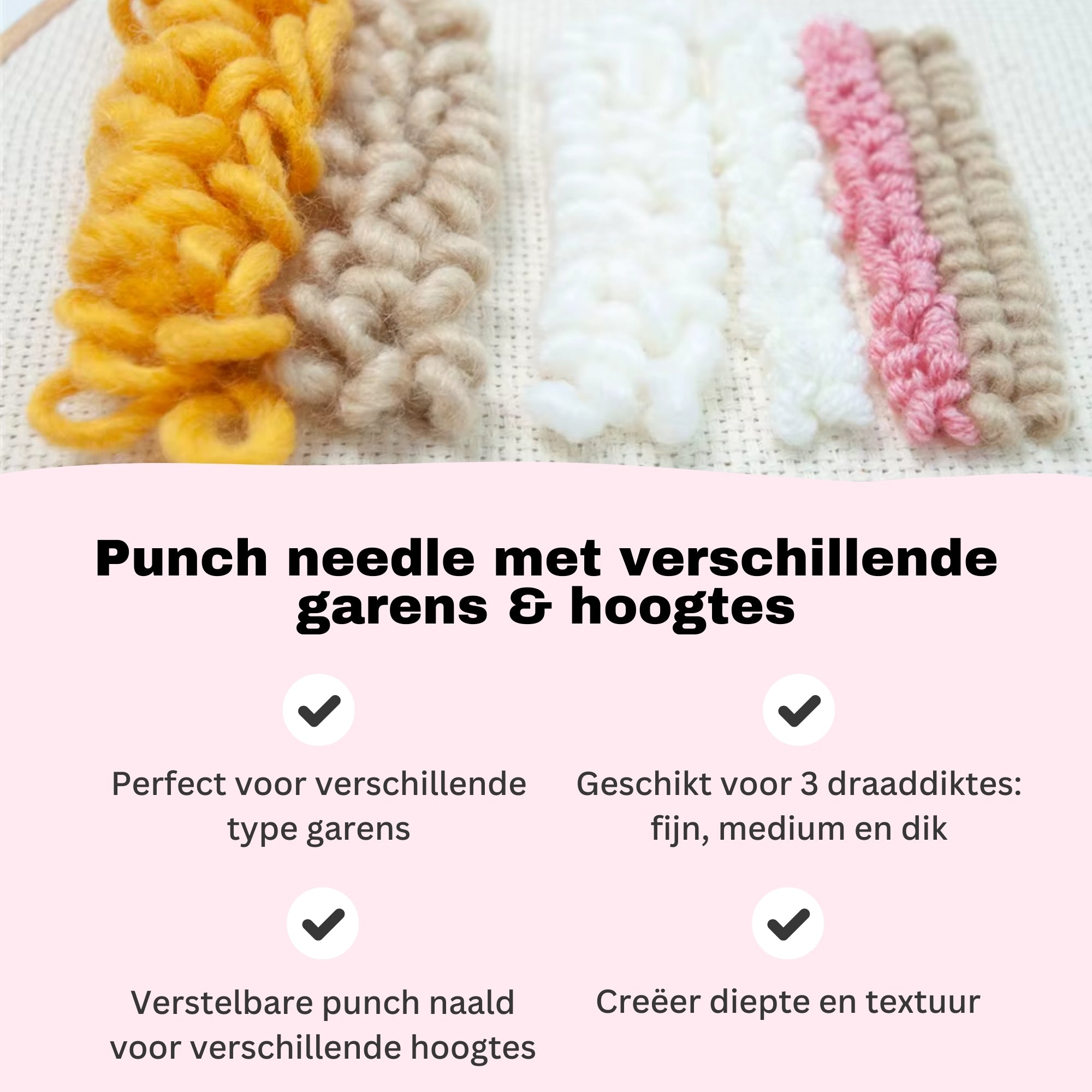 Crafsly punch needle borduurpakket