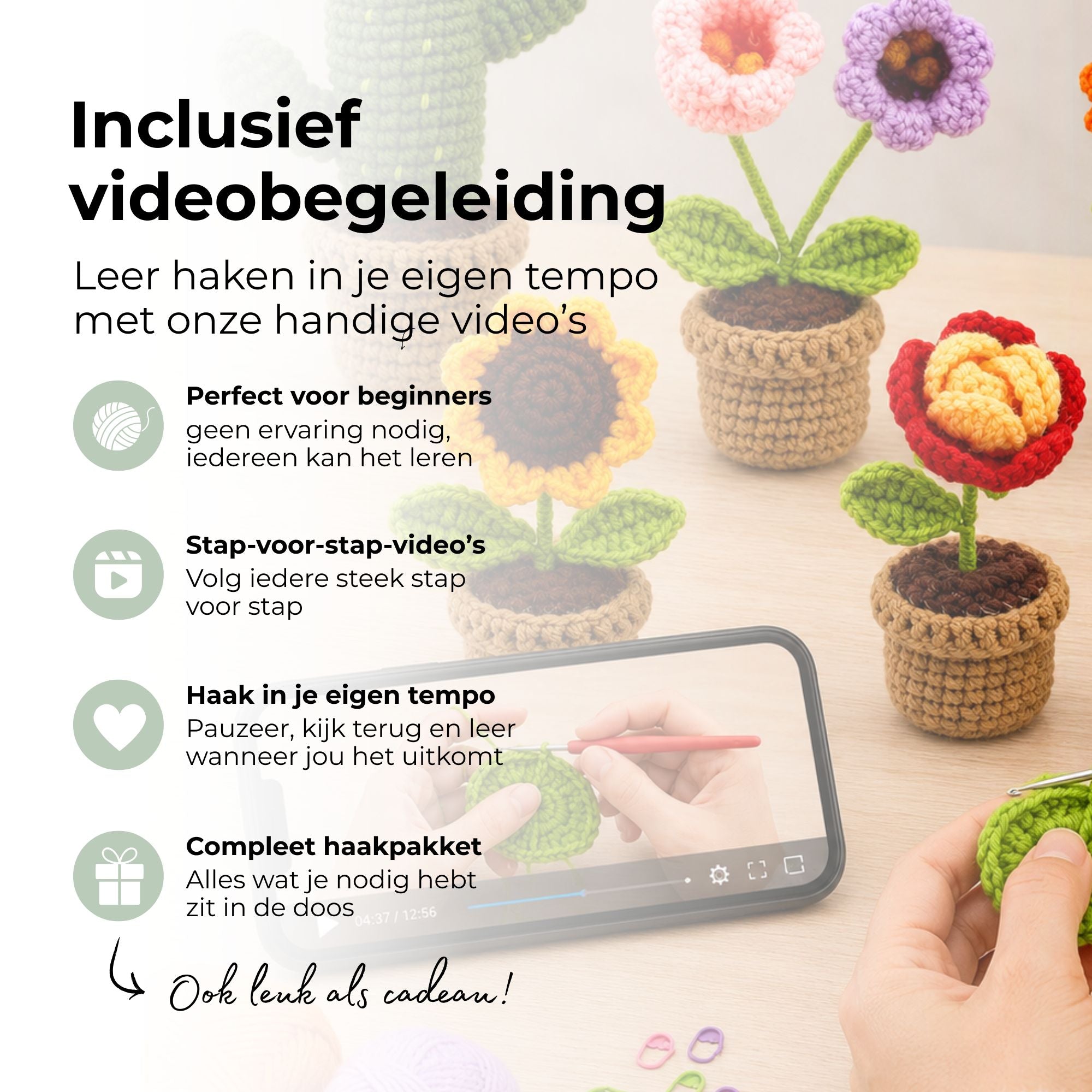 Haakpakket Bloempotjes
