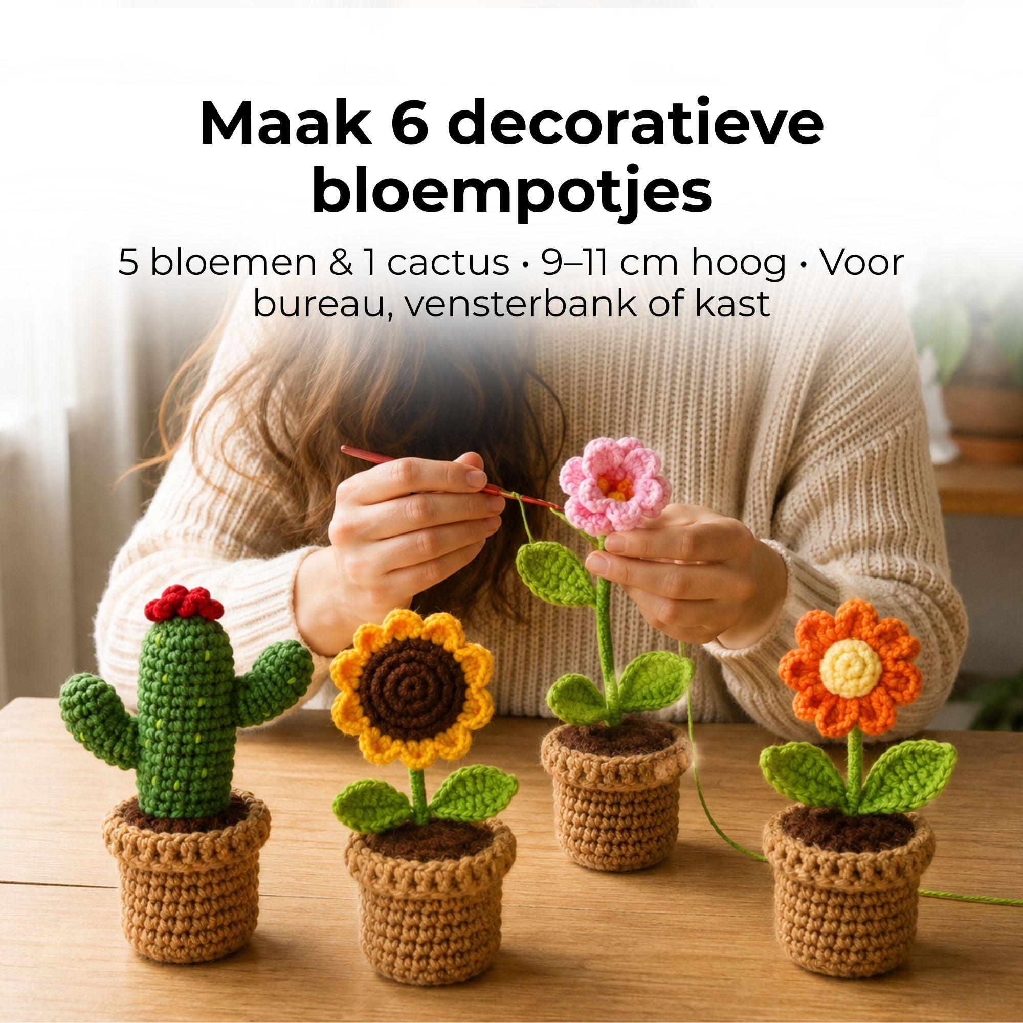 Haakpakket Bloempotjes