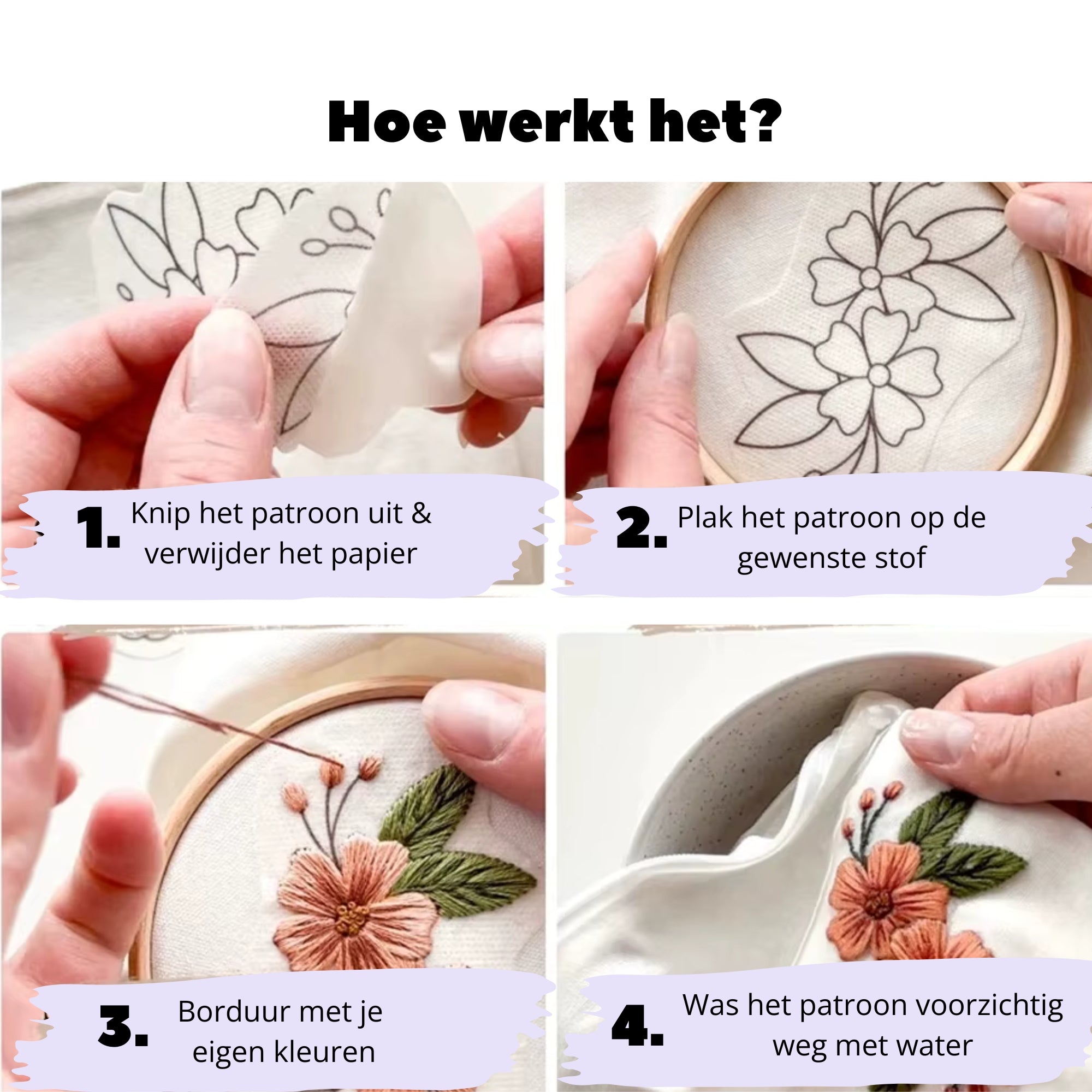 Oplosbare borduurpatronen honden & katten