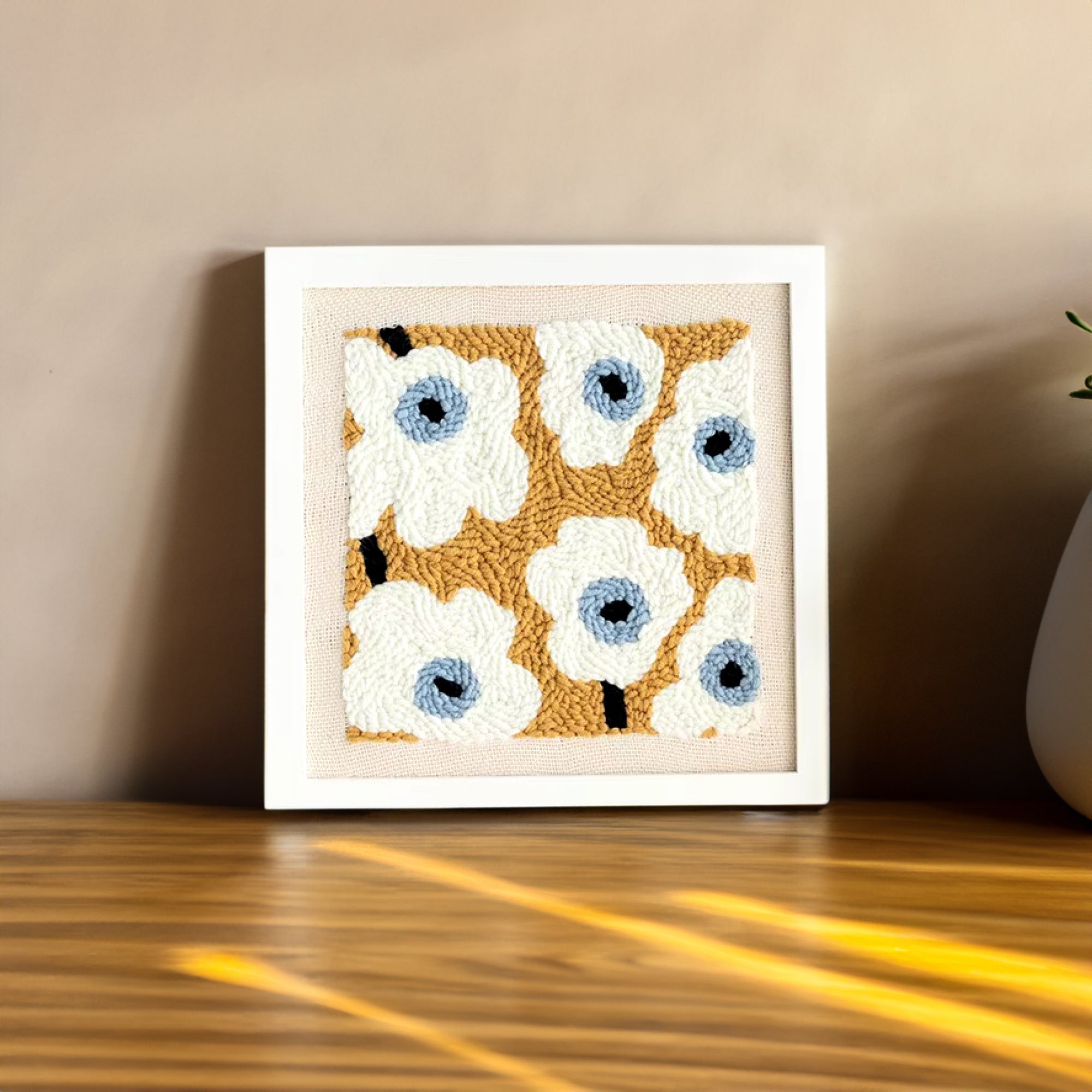 Punch Needle Pakket Geel Canvas