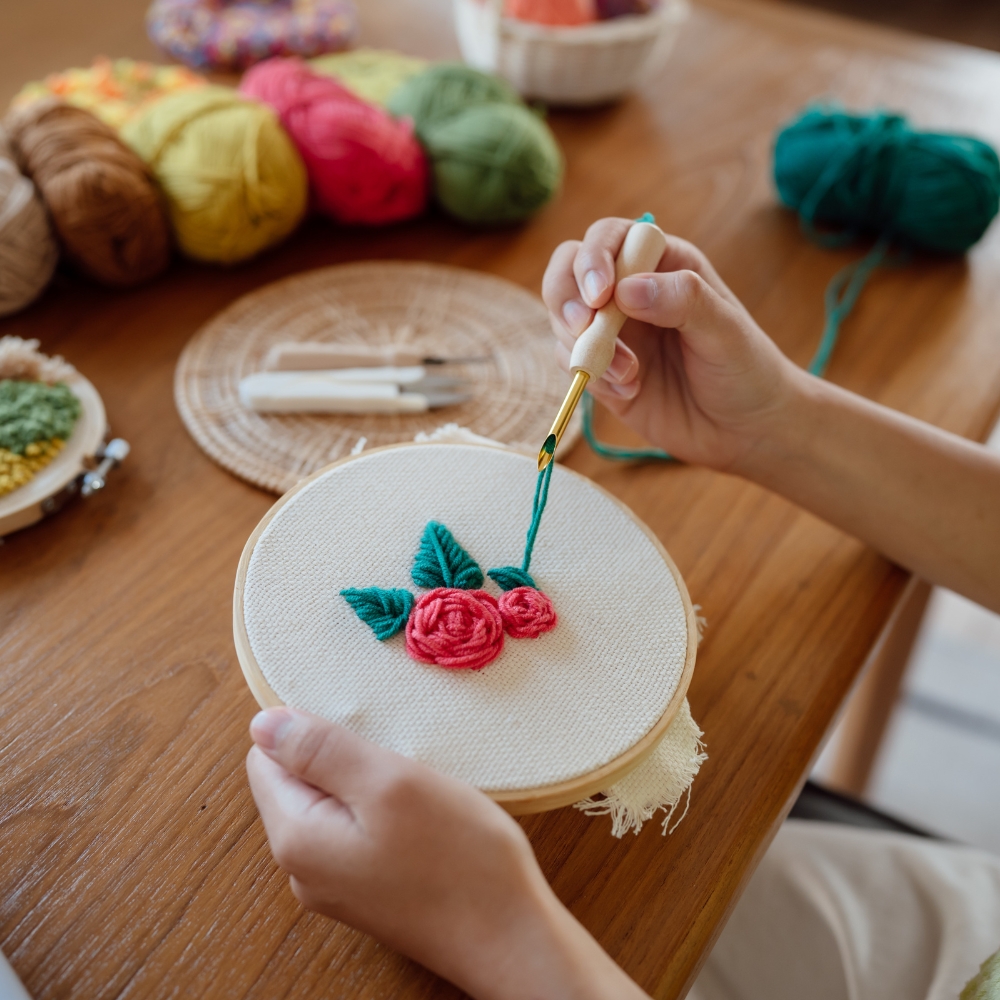 Punch needle Borduren